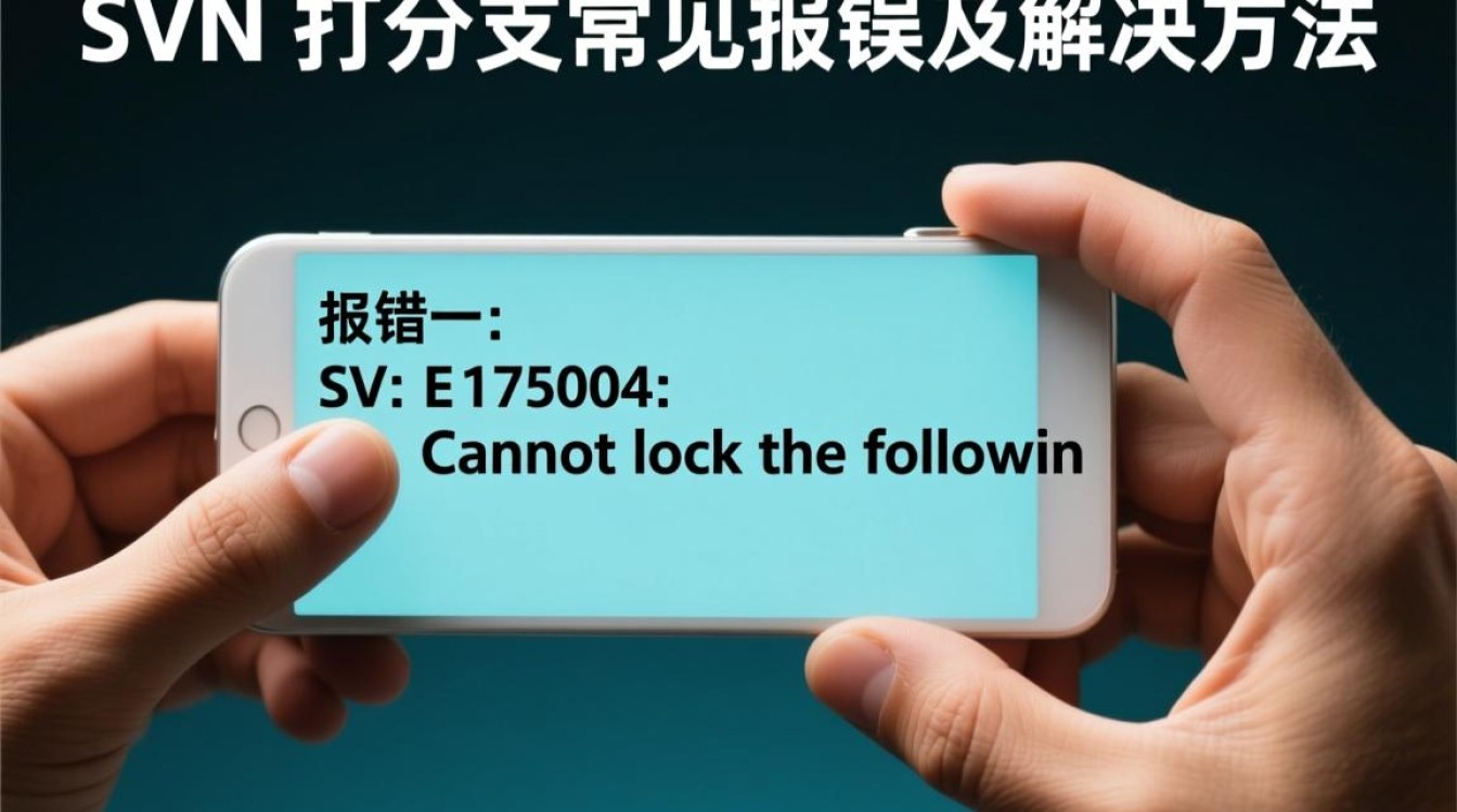 SVN打分支时频繁报错，究竟是什么原因导致，如何有效解决？-图2