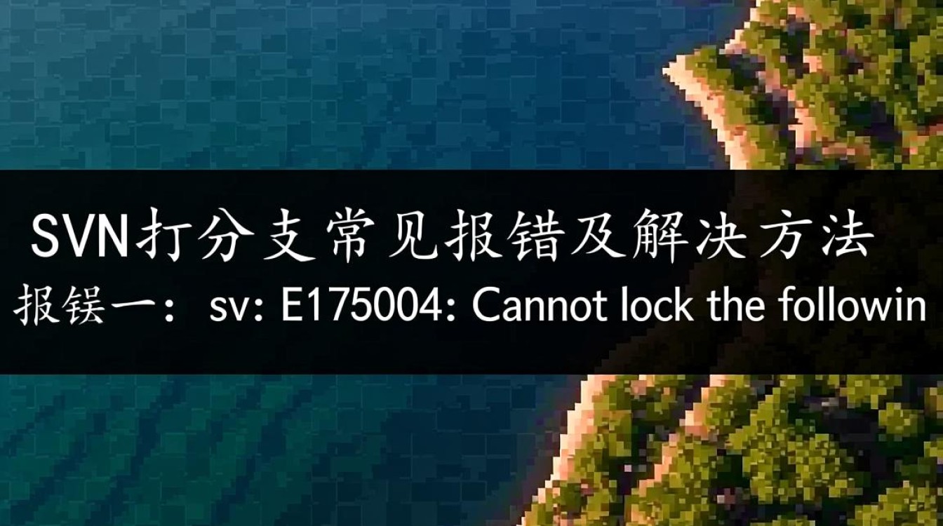 SVN打分支时频繁报错，究竟是什么原因导致，如何有效解决？-图1