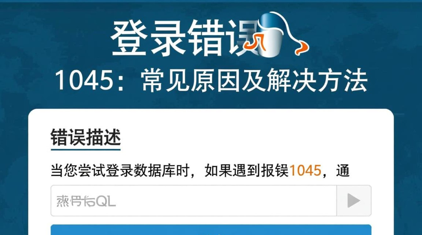 MySQL登录报错1045？是权限问题还是配置错误？快速排查指南！-图2