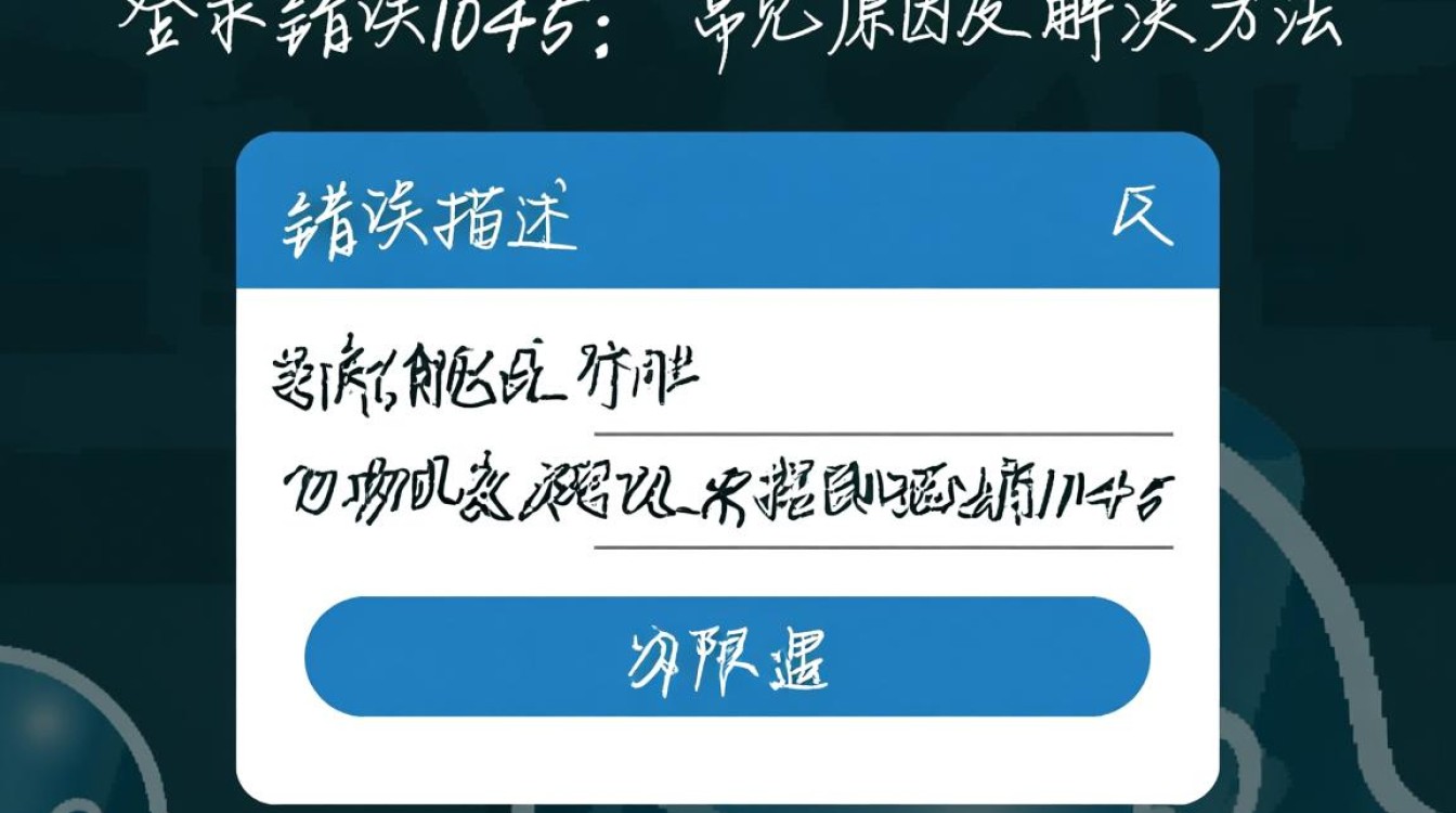 MySQL登录报错1045？是权限问题还是配置错误？快速排查指南！-图3