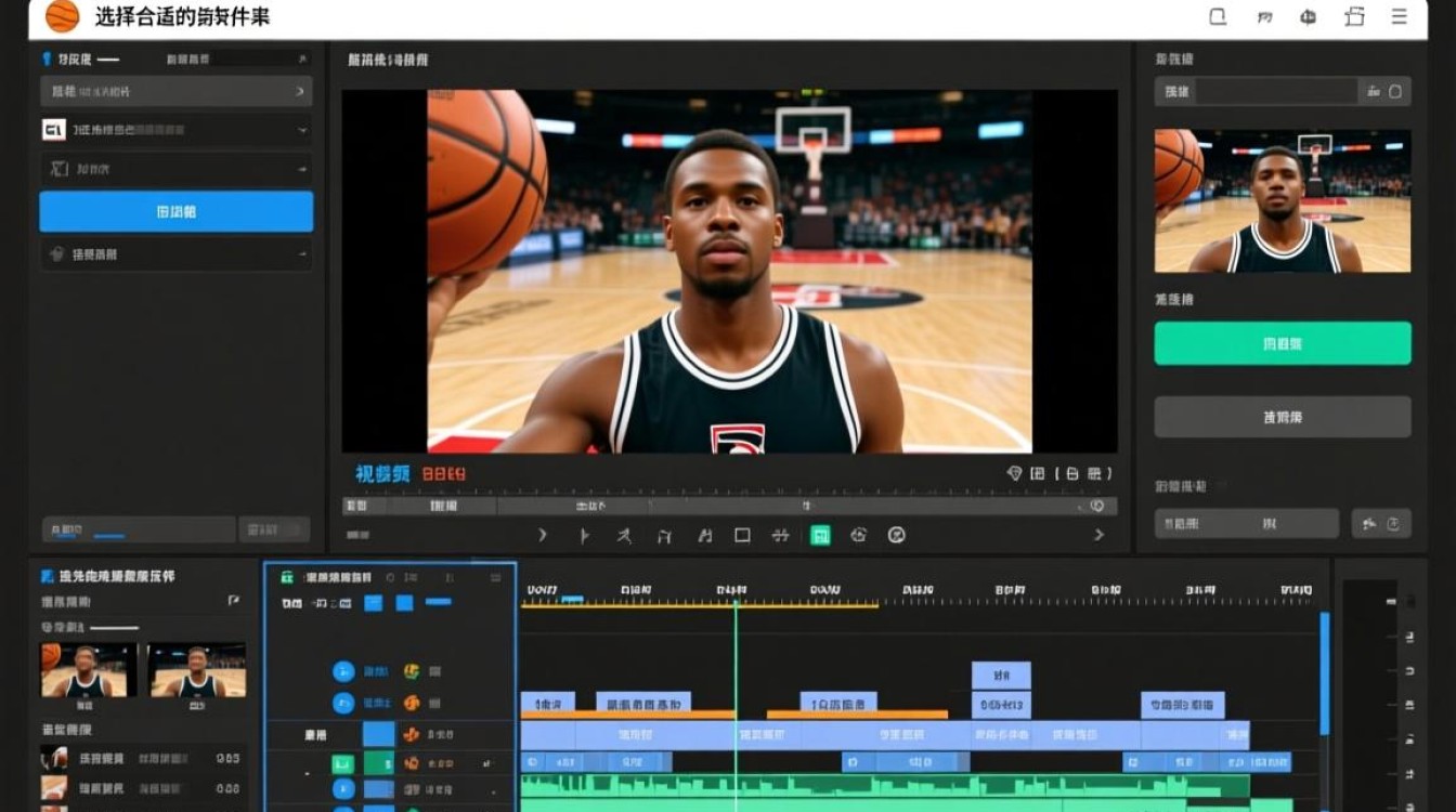 篮球视频剪辑疑问，全屏模式下，如何高效剪辑篮球精彩瞬间？-图1