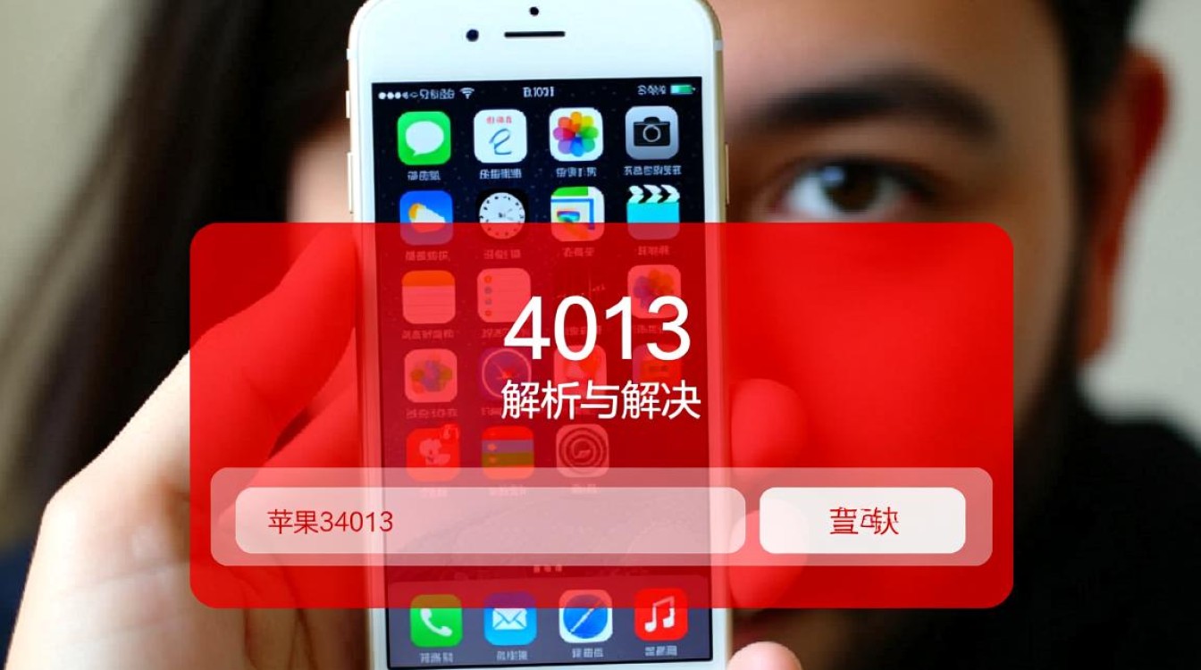 苹果6 4013报错?原因及解决方法大揭秘!-图1 苹果6 4013报错?原因及解决方法大揭秘!-图1
