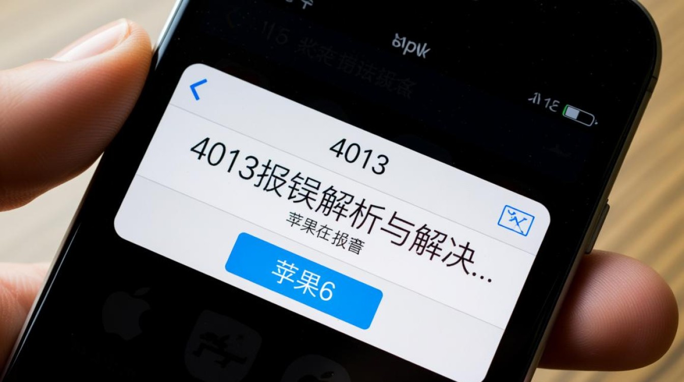 苹果6 4013报错?原因及解决方法大揭秘!-图3 苹果6 4013报错?原因及解决方法大揭秘!-图3