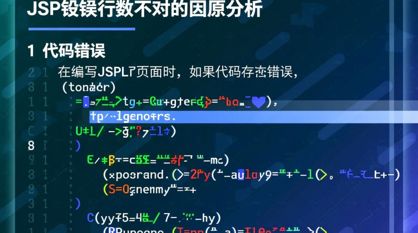 JSP报错行数不对？如何准确排查定位问题所在？-图1