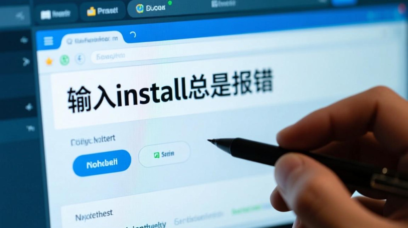 为什么输入install命令总是出现错误提示？排查解决方法是什么？-图1