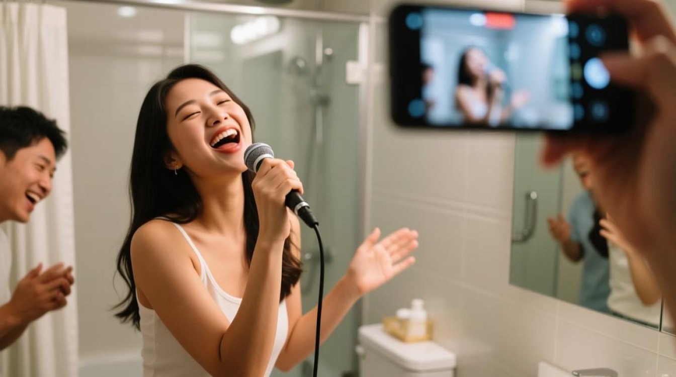 浴室唱歌视频如何剪辑才能保持音质，又增添视觉美感？-图1
