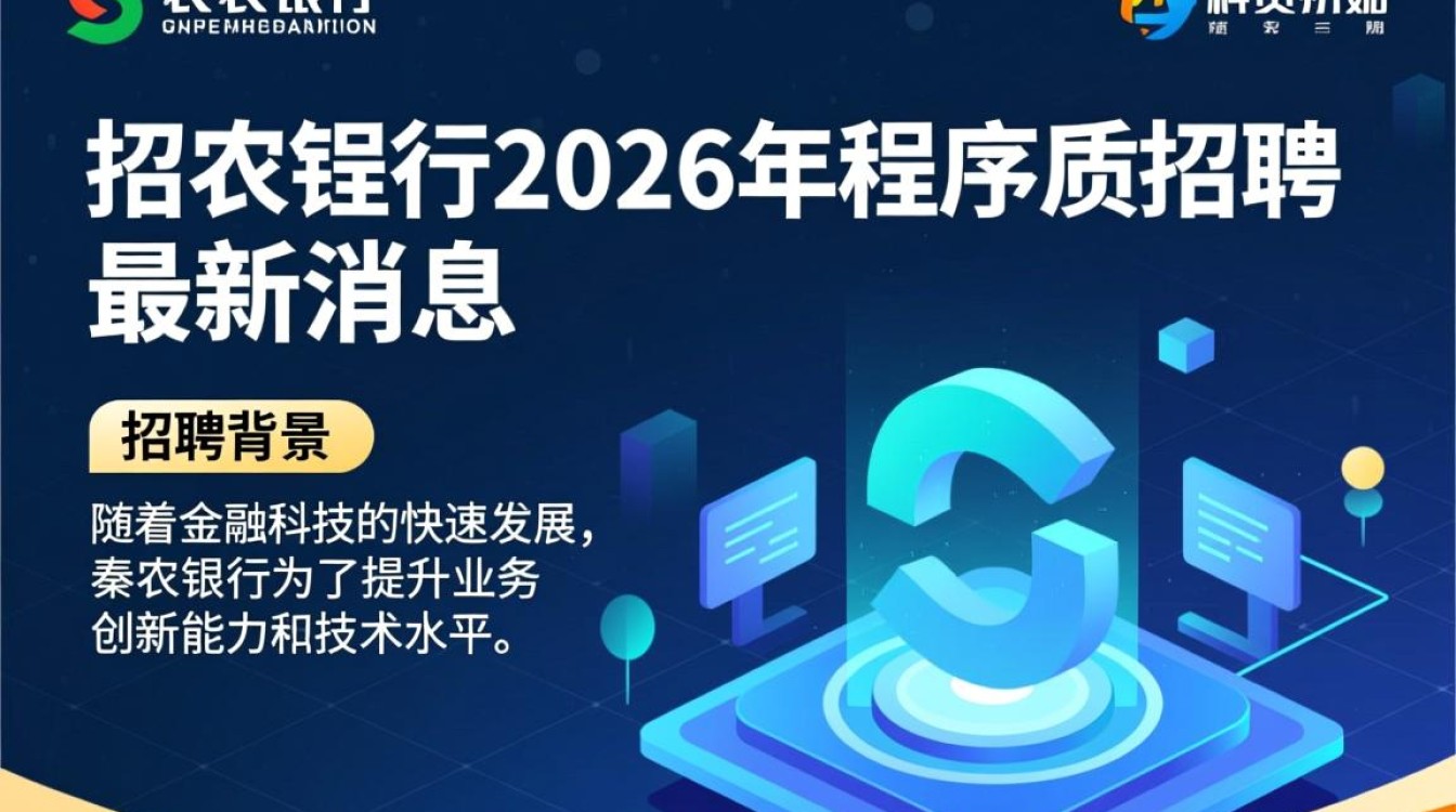 2026年秦农银行程序员招聘有哪些新变化?最新消息揭秘!-图1 2026年秦农银行程序员招聘有哪些新变化?最新消息揭秘!-图1