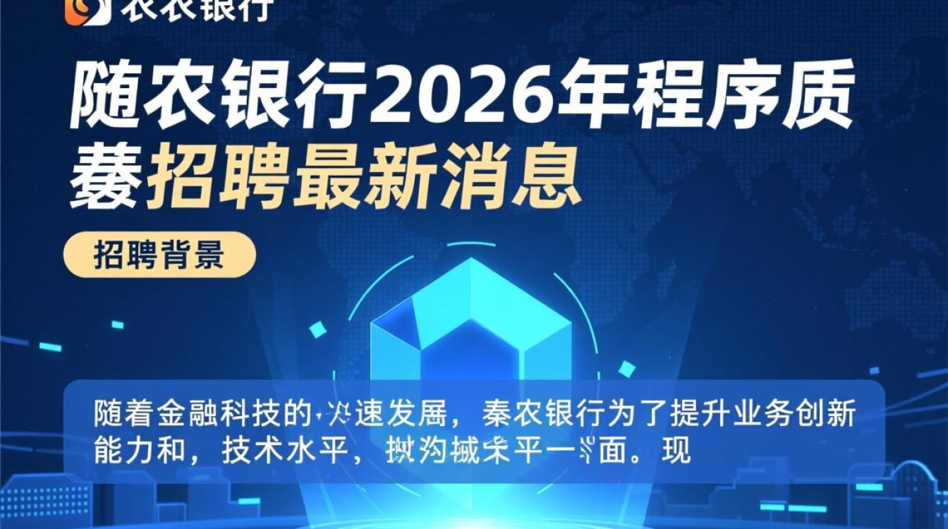2026年秦农银行程序员招聘有哪些新变化?最新消息揭秘!-图2 2026年秦农银行程序员招聘有哪些新变化?最新消息揭秘!-图2