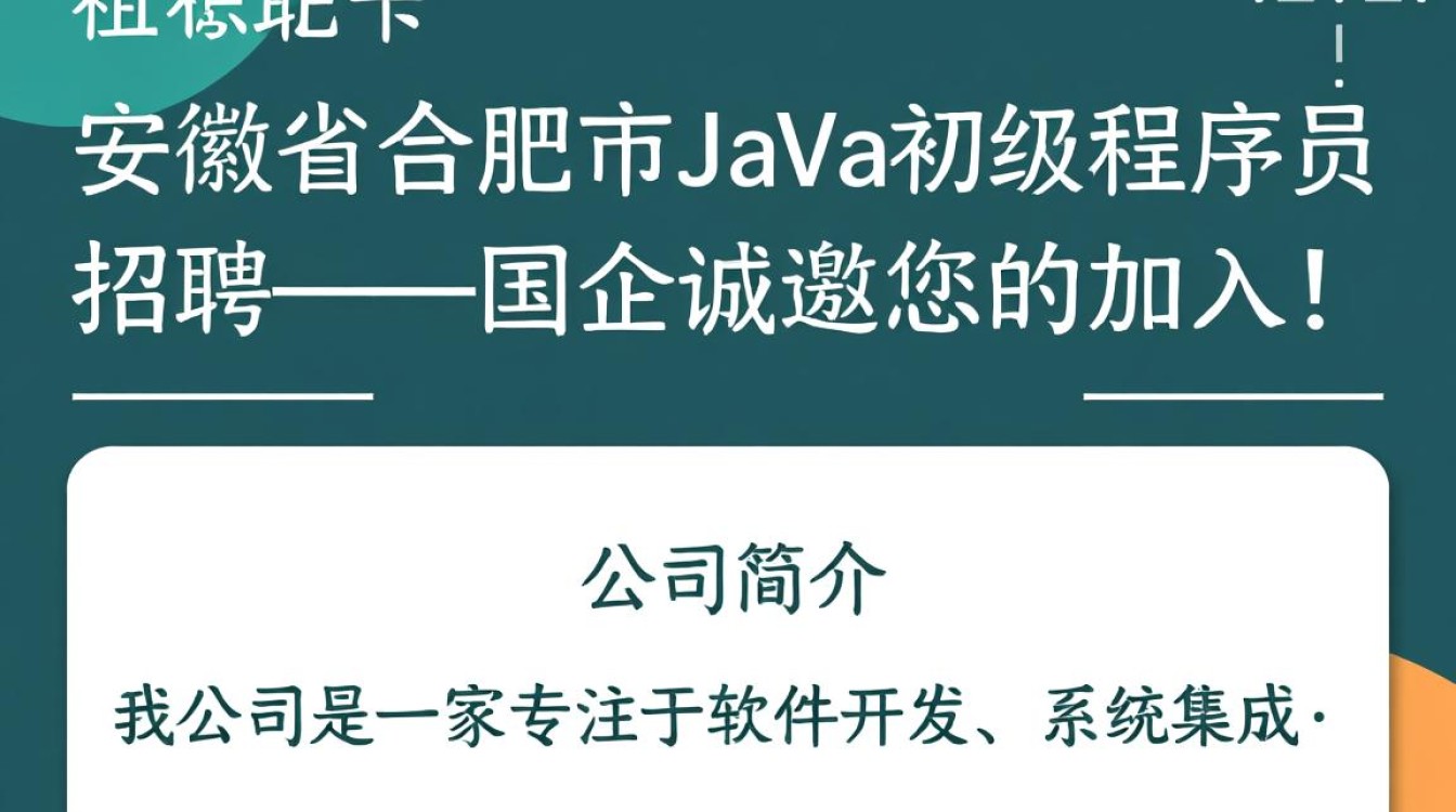 安徽省合肥市国企招聘初级Java程序员，有哪些疑问和条件需要了解？-图1