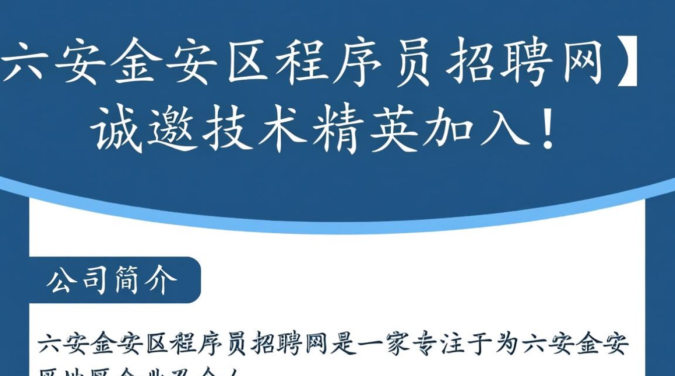 六安金安区程序员招聘网,如何找到合适的工作机会?-图1 六安金安区程序员招聘网,如何找到合适的工作机会?-图1