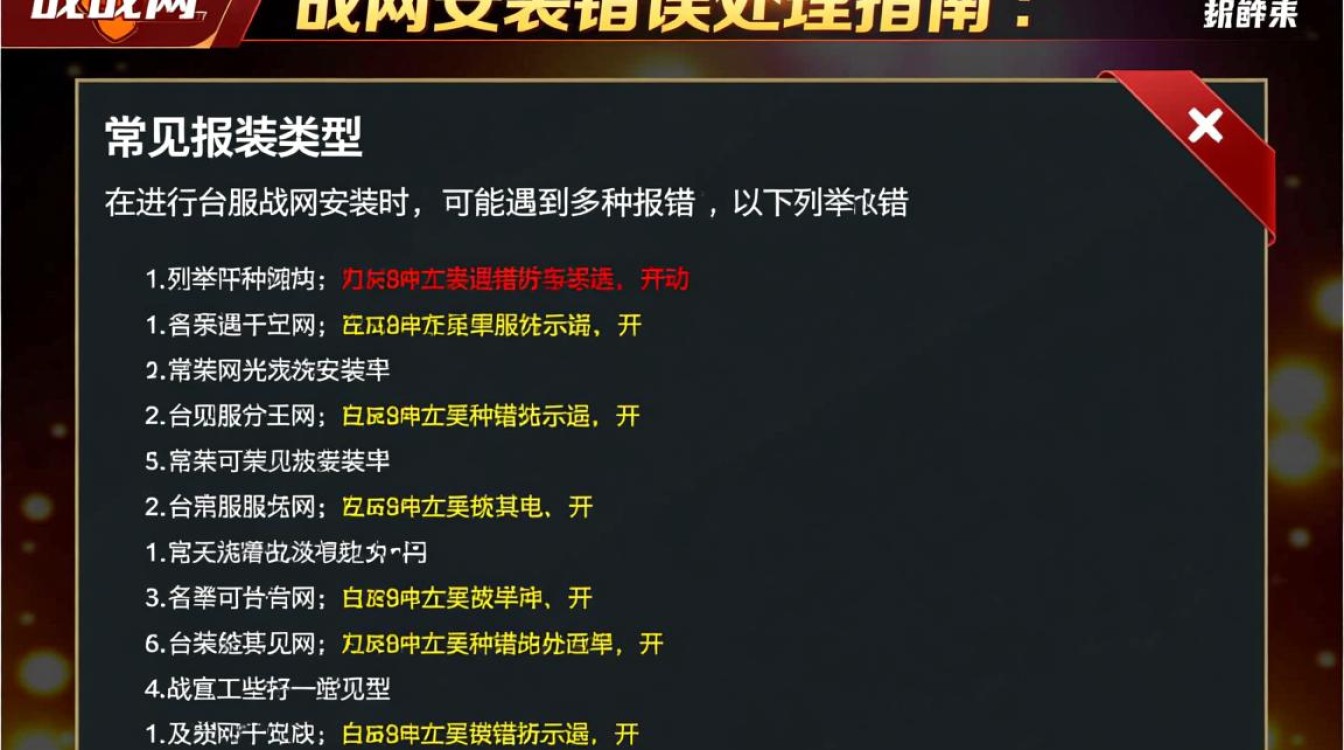 台服战网安装屡次报错，究竟是什么原因导致安装受阻？解决方法有哪些？-图1
