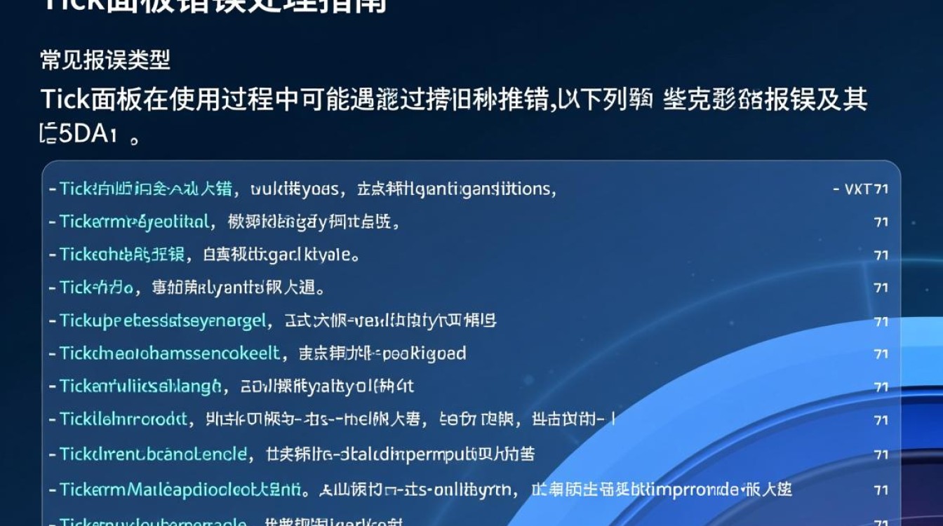 tick面板报错原因详解，是系统故障还是操作失误？-图1