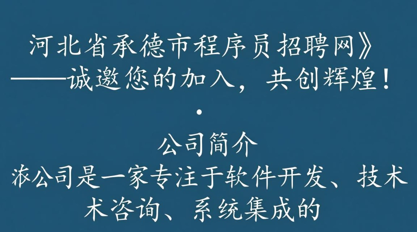 承德市程序员招聘网靠谱吗？有哪些优质岗位？-图1