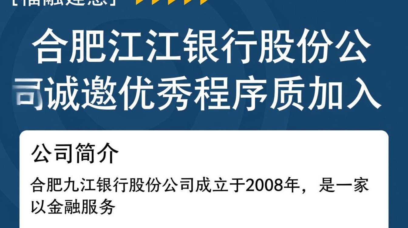 合肥九江银行股份公司程序员招聘，薪资待遇如何？岗位要求具体是什么？-图2