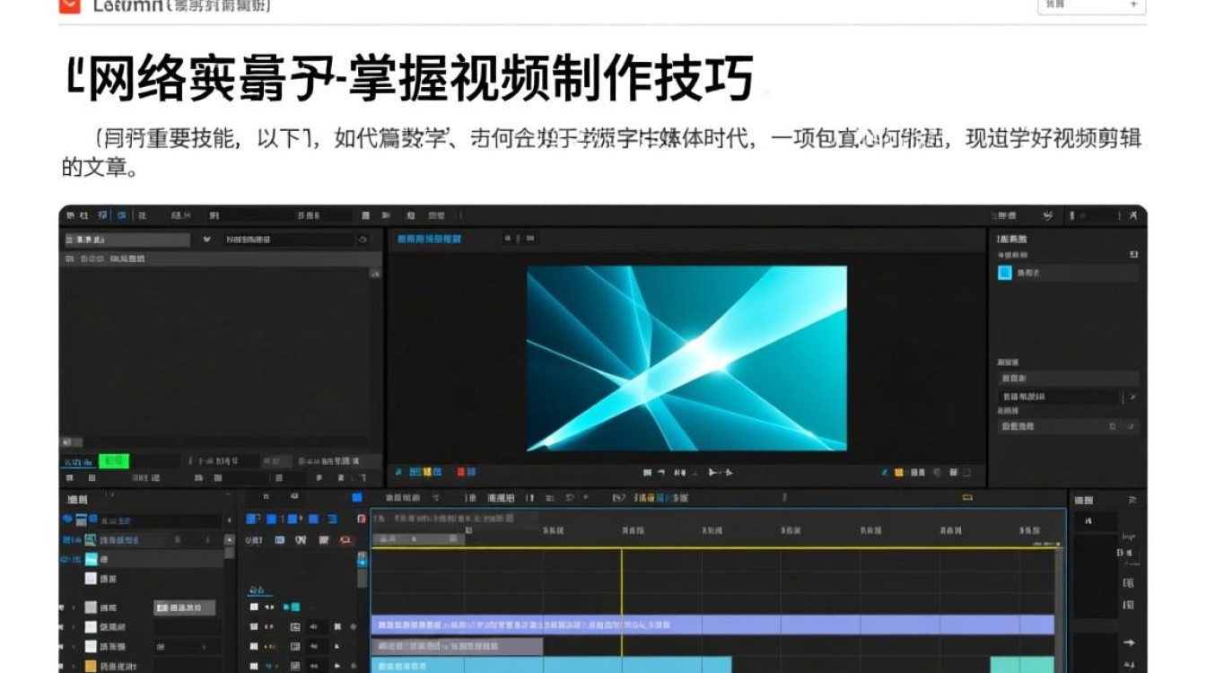 如何高效学习网络剪辑技巧，掌握视频制作要领？-图2