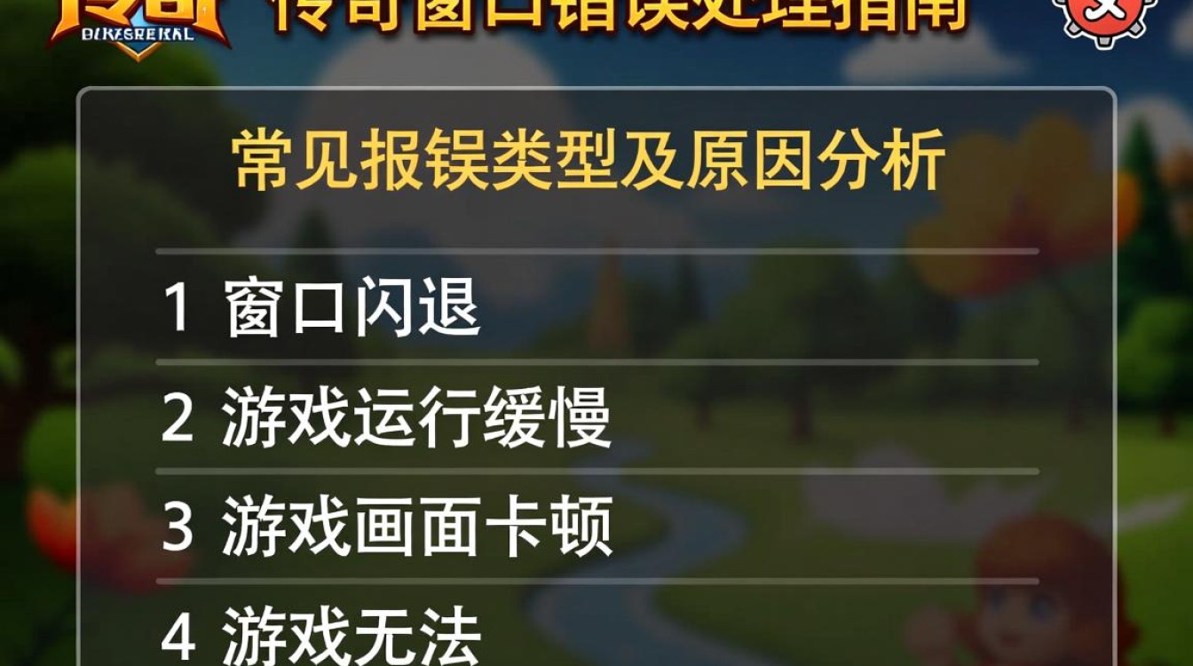 传奇游戏为何频繁出现窗口报错？探究原因及解决方法-图3