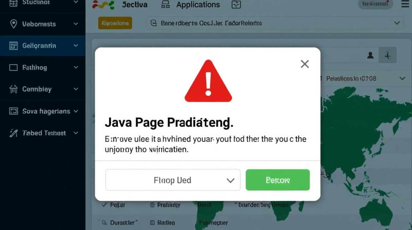 Java页面报错弹窗问题，是代码逻辑错误还是环境配置出了问题？-图1