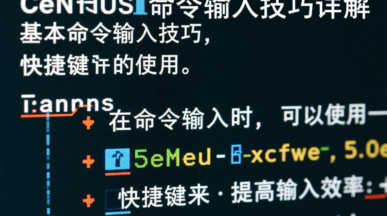 CentOS命令输入时，有哪些常见错误或技巧需要注意？-图3