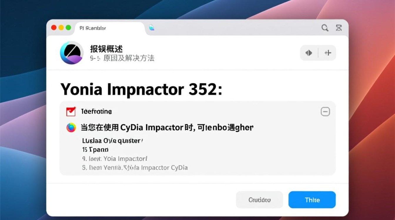 Cydia Impactor报错352？原因排查与解决方法揭秘！-图3