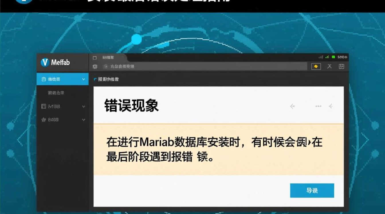 mariadb安装最后报错怎么办？常见原因及解决技巧揭秘-图1