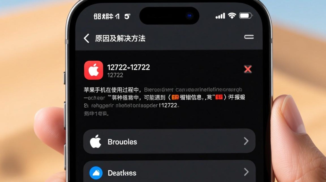 苹果手机频繁报错12722，是系统故障还是网络问题？解决方法大揭秘！-图1
