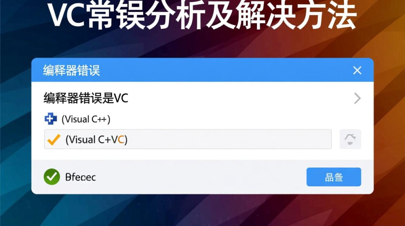 vc常见报错详细解析,为何你的VC项目总是出现这些棘手问题?-图2 vc常见报错详细解析,为何你的VC项目总是出现这些棘手问题?-图2