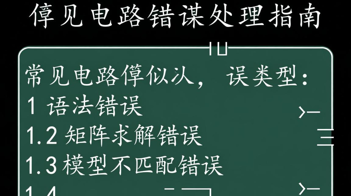电路仿真报错,是软件问题还是设计缺陷?30字长尾疑问标题,电路仿真屡次报错,深层原因揭秘与解决之道探析-图3 电路仿真报错,是软件问题还是设计缺陷?30字长尾疑问标题,电路仿真屡次报错,深层原因揭秘与解决之道探析-图3