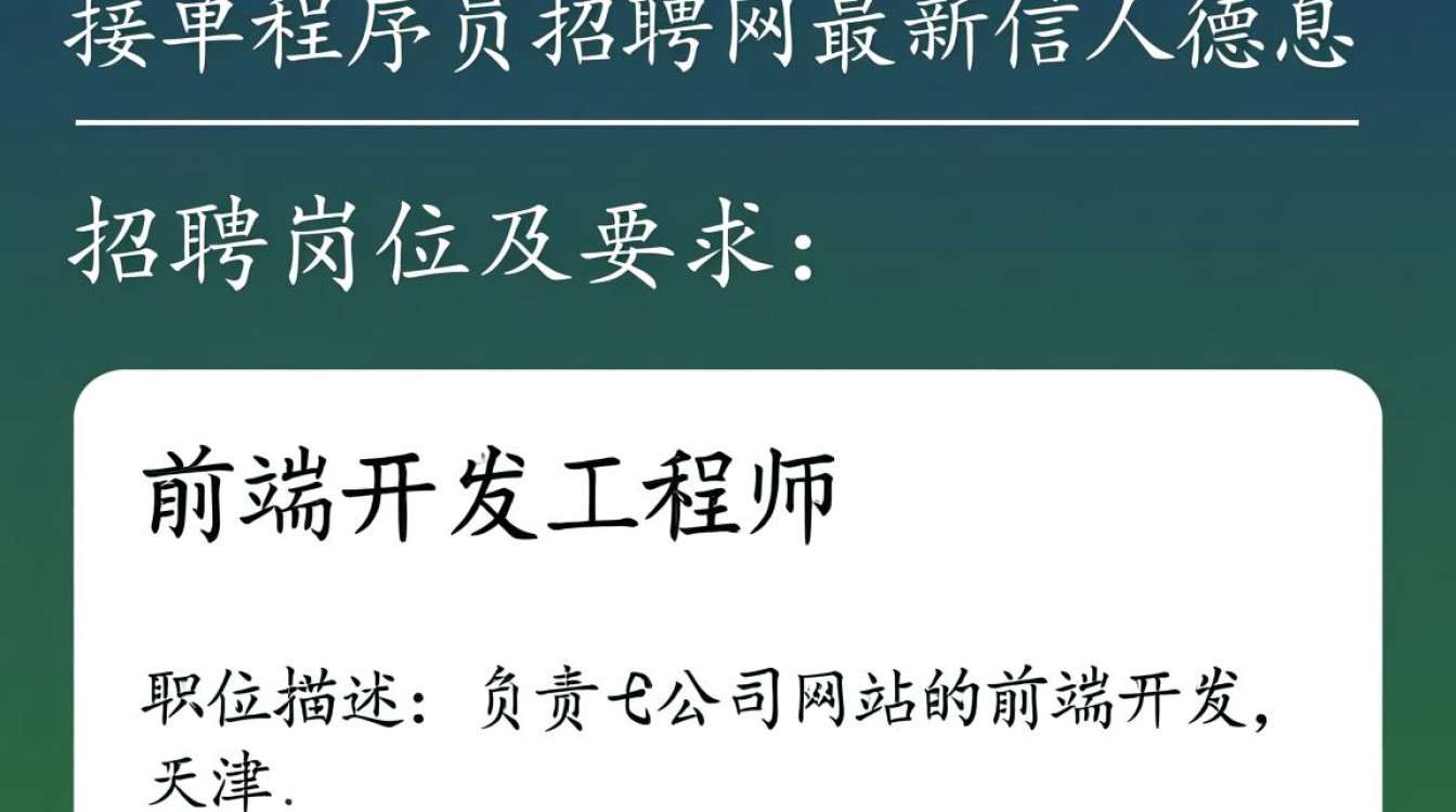 天津程序员招聘网最新职位发布，有哪些高薪接单机会等待被发现？-图1