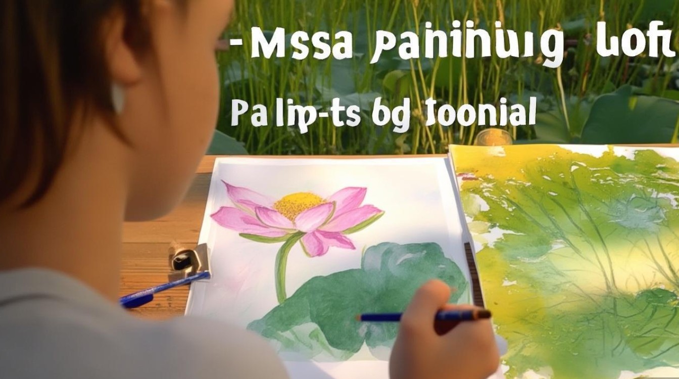 荷花荷叶绘画教程，新手如何轻松掌握画法技巧？-图2