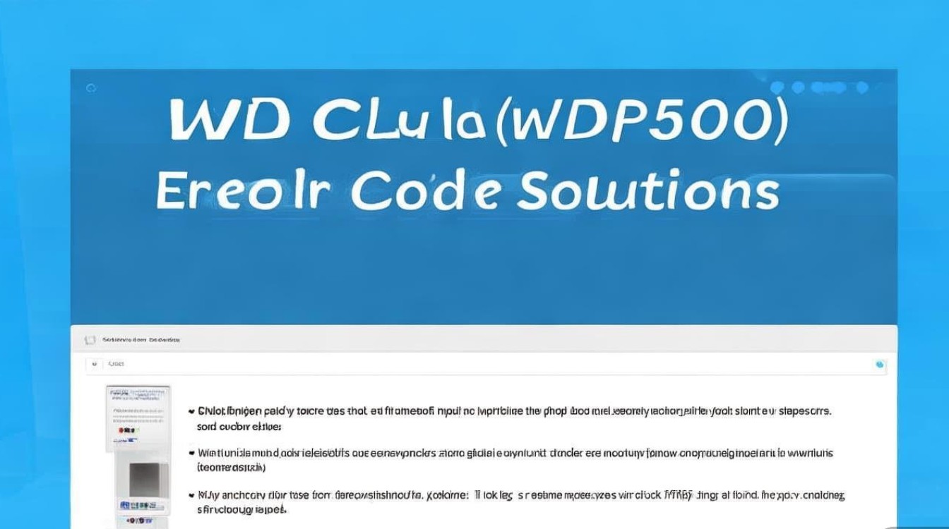 wdcp500报错wdcp500错误代码是什么原因导致的?如何解决?-图1 wdcp500报错wdcp500错误代码是什么原因导致的?如何解决?-图1
