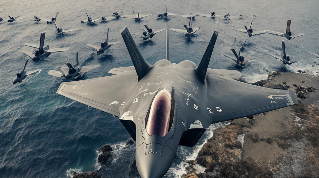 西太平洋24架F-35A隐身战机集结彰显军事力量-图1
