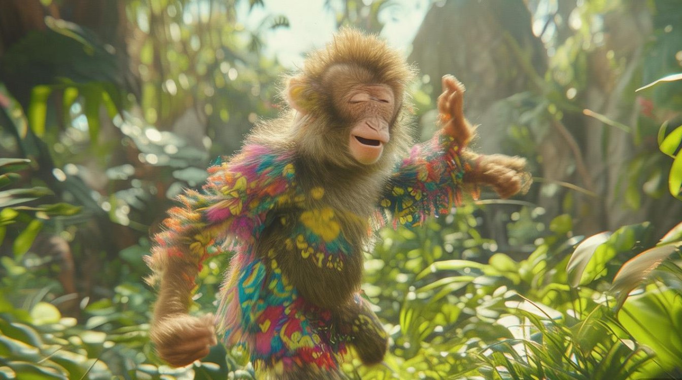 如何巧妙剪辑猴子跳舞视频，使其更具观赏性和趣味性？-图1