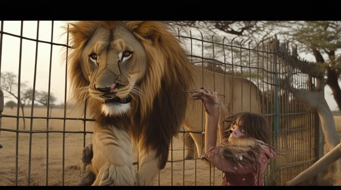 惊魂28秒 女孩喂狮子被隔栏抓腿-图3 惊魂28秒 女孩喂狮子被隔栏抓腿-图3