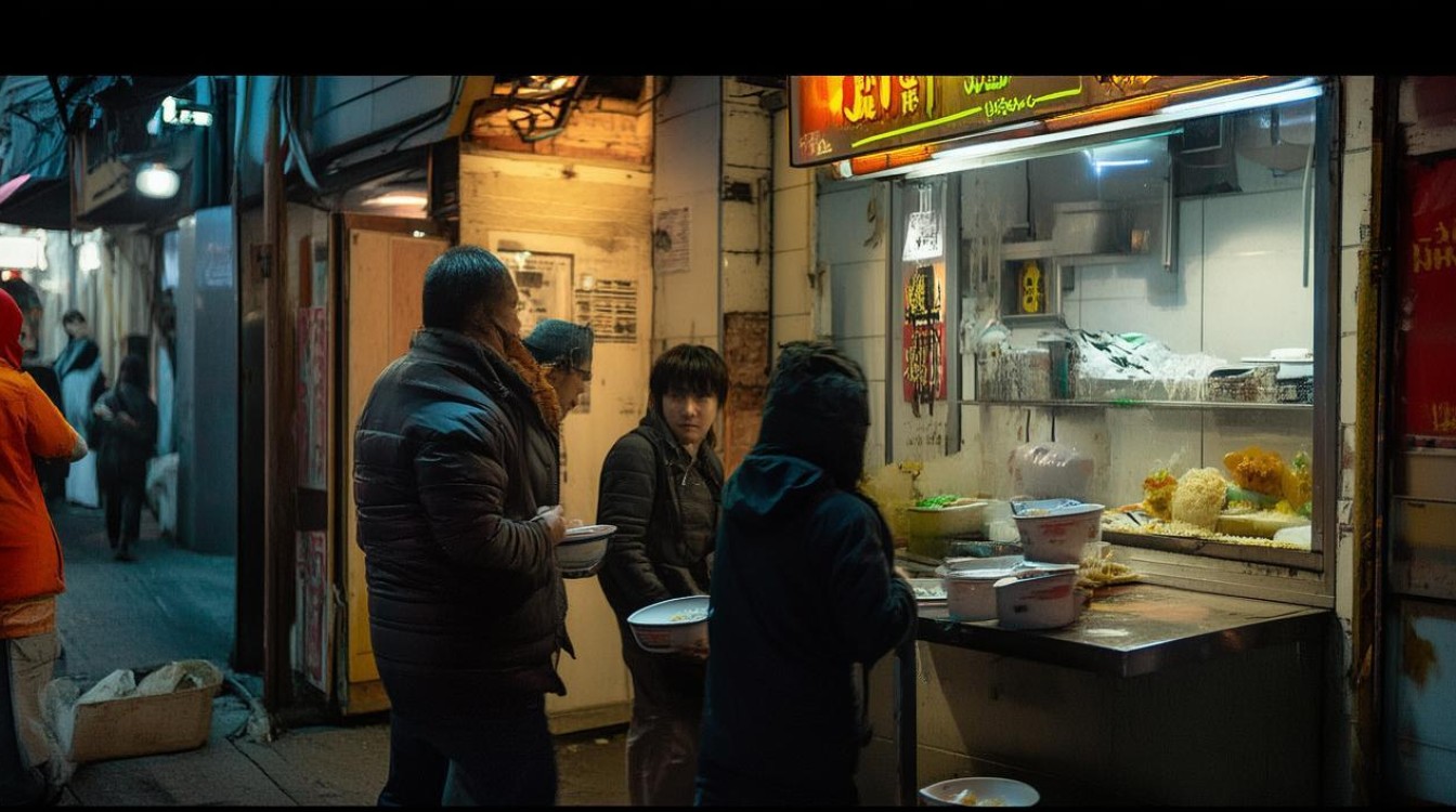 三男子吃面趁老板进后厨时整齐逃单-图3