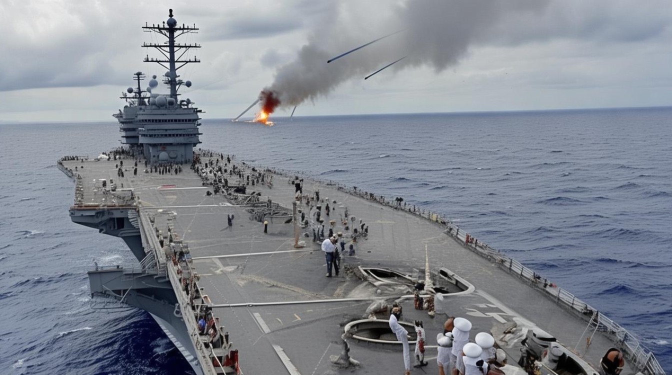 美军否认林肯号航母遭伊朗导弹袭击-图1
